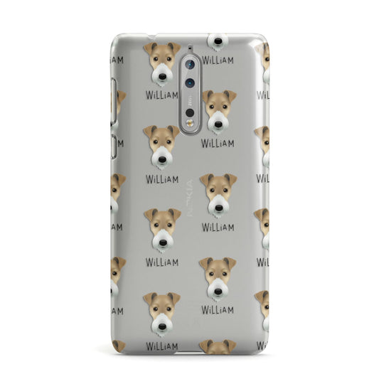 Fox Terrier Icon with Name Nokia Case