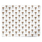 Fox Terrier Icon with Name Personalised Wrapping Paper Alternative