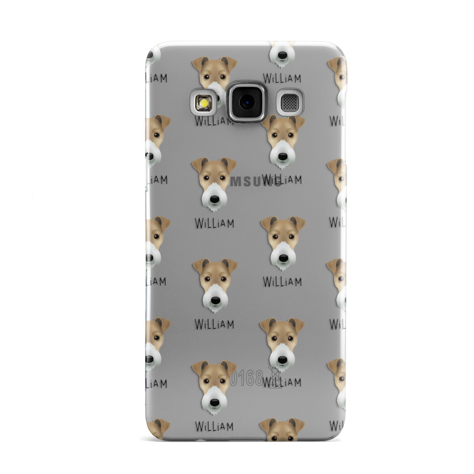Fox Terrier Icon with Name Samsung Galaxy A3 Case