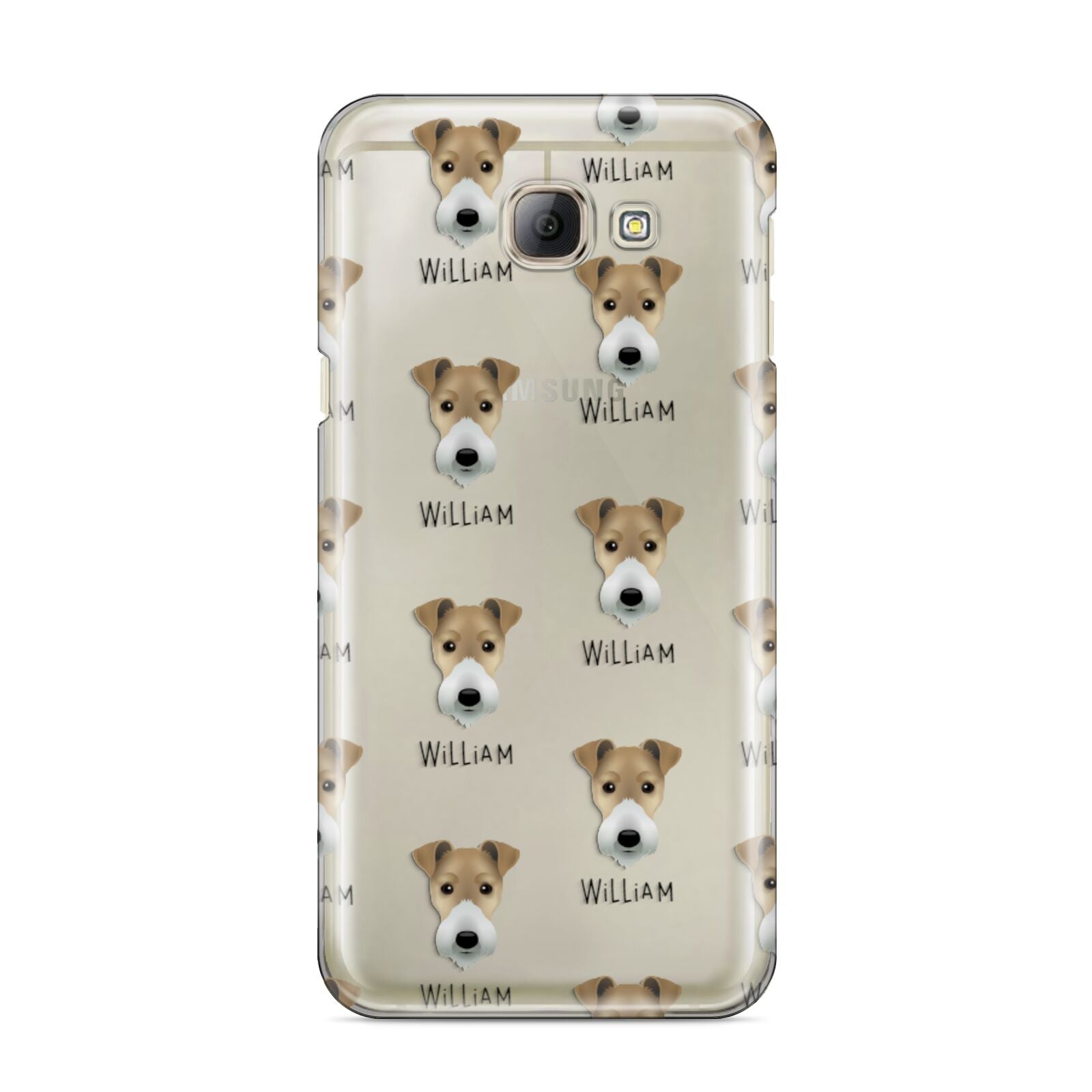 Fox Terrier Icon with Name Samsung Galaxy A8 2016 Case