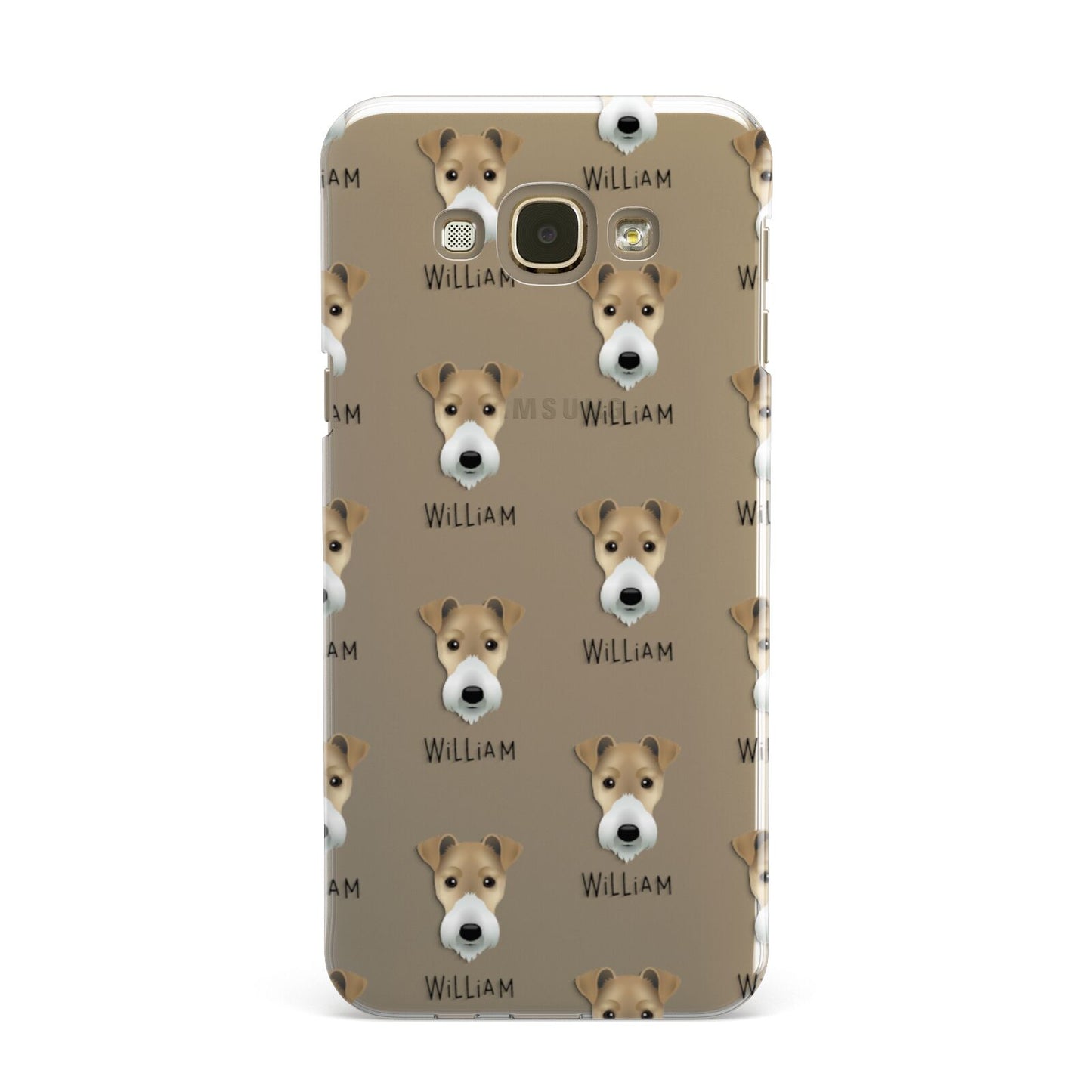 Fox Terrier Icon with Name Samsung Galaxy A8 Case