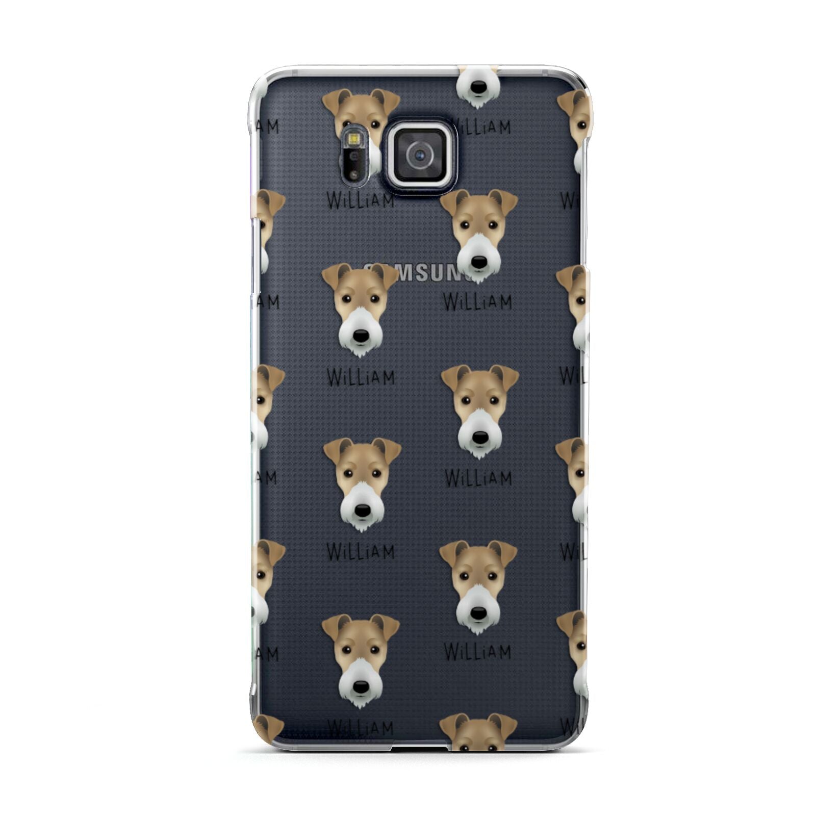 Fox Terrier Icon with Name Samsung Galaxy Alpha Case