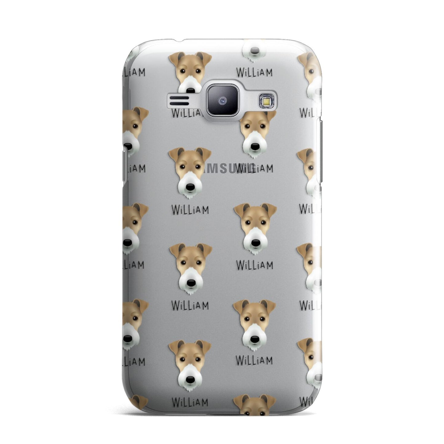 Fox Terrier Icon with Name Samsung Galaxy J1 2015 Case