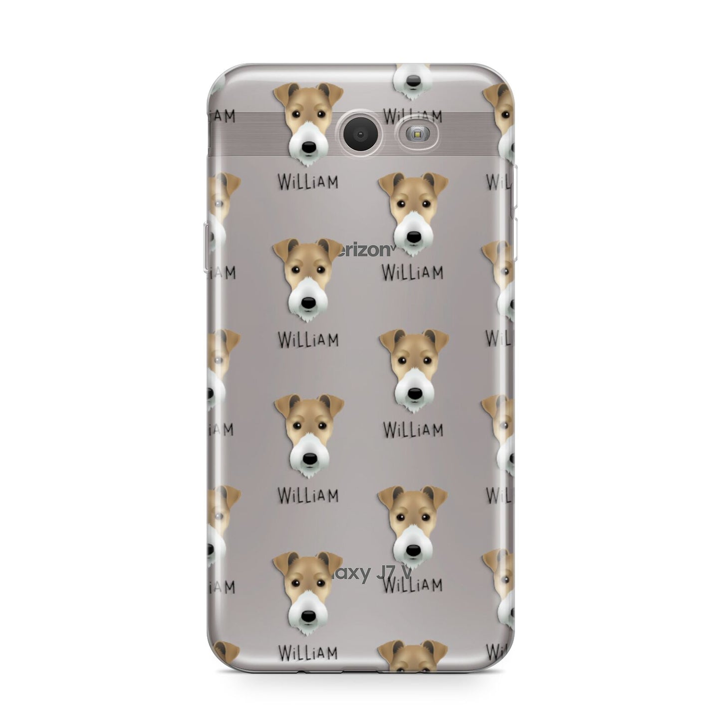 Fox Terrier Icon with Name Samsung Galaxy J7 2017 Case