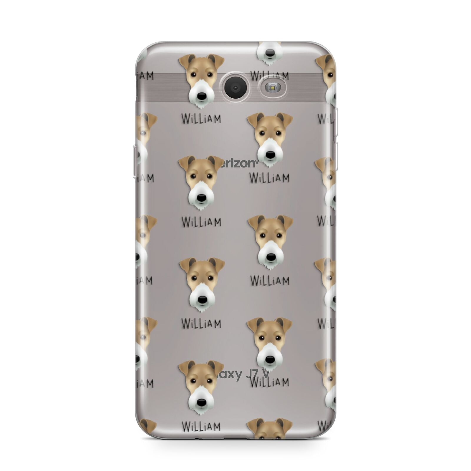 Fox Terrier Icon with Name Samsung Galaxy J7 2017 Case