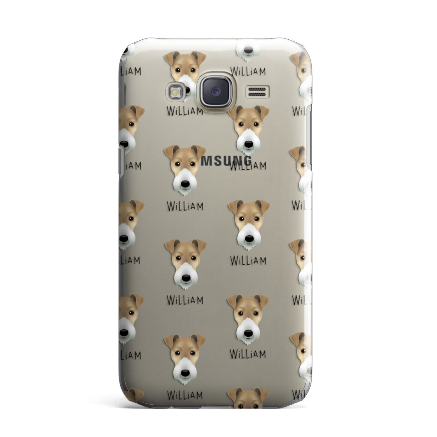 Fox Terrier Icon with Name Samsung Galaxy J7 Case
