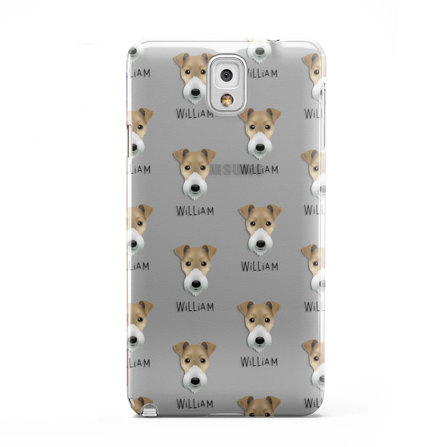 Fox Terrier Icon with Name Samsung Galaxy Note 3 Case