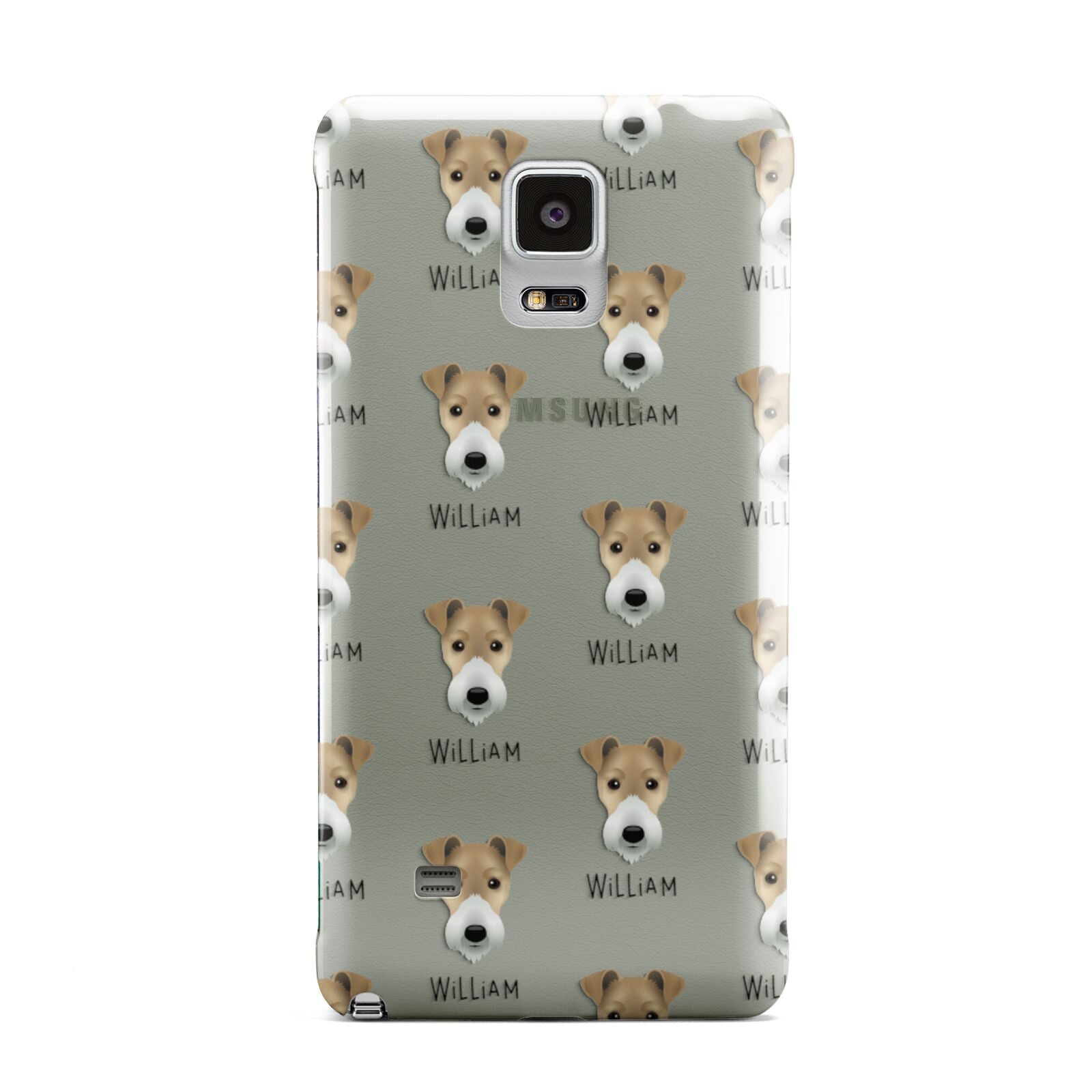 Fox Terrier Icon with Name Samsung Galaxy Note 4 Case