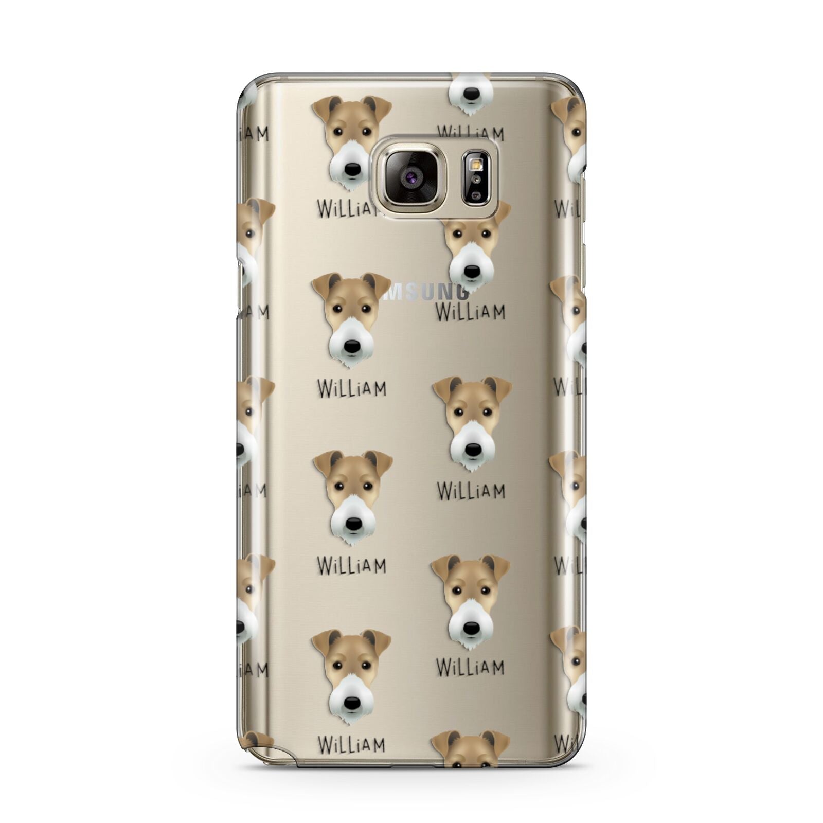 Fox Terrier Icon with Name Samsung Galaxy Note 5 Case