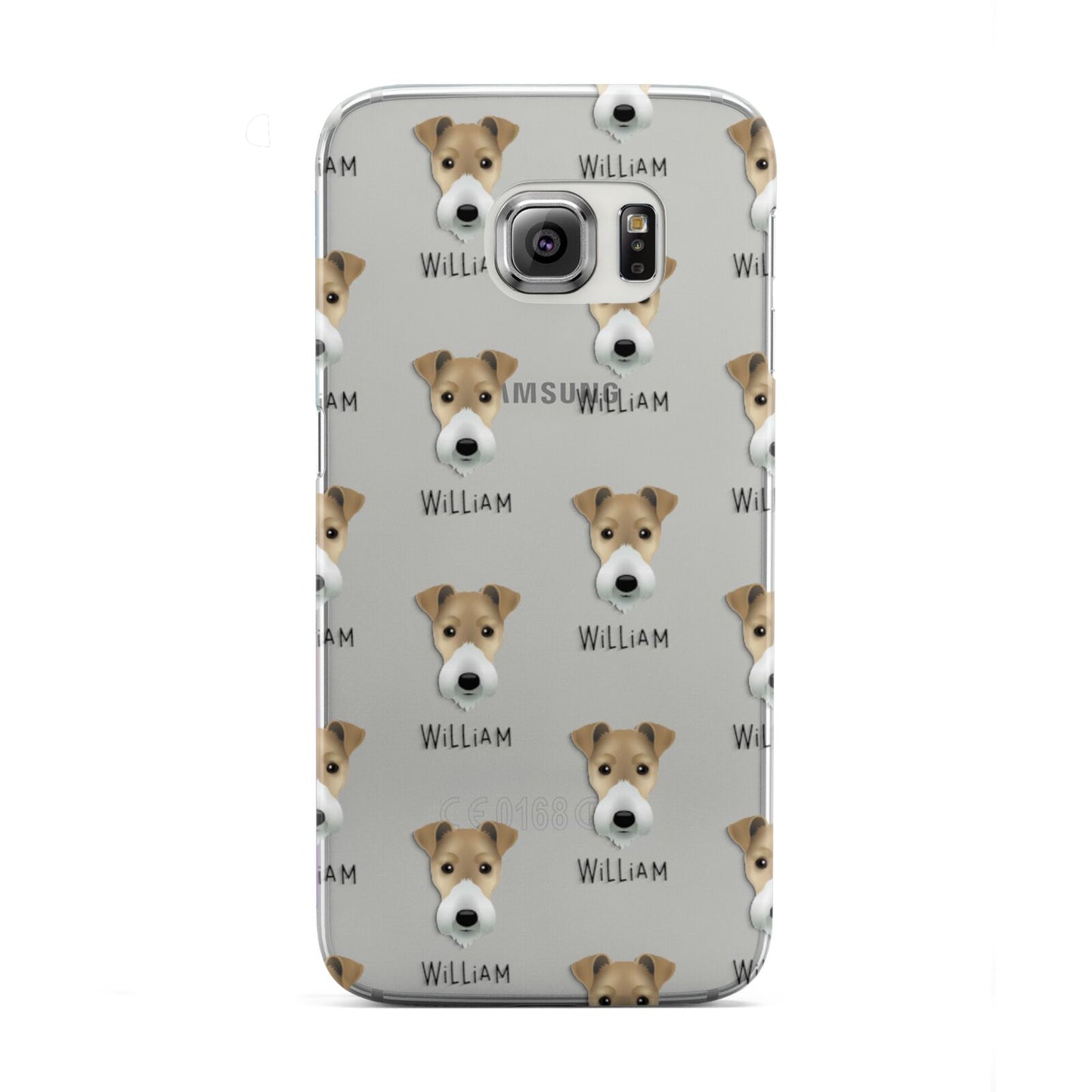 Fox Terrier Icon with Name Samsung Galaxy S6 Edge Case