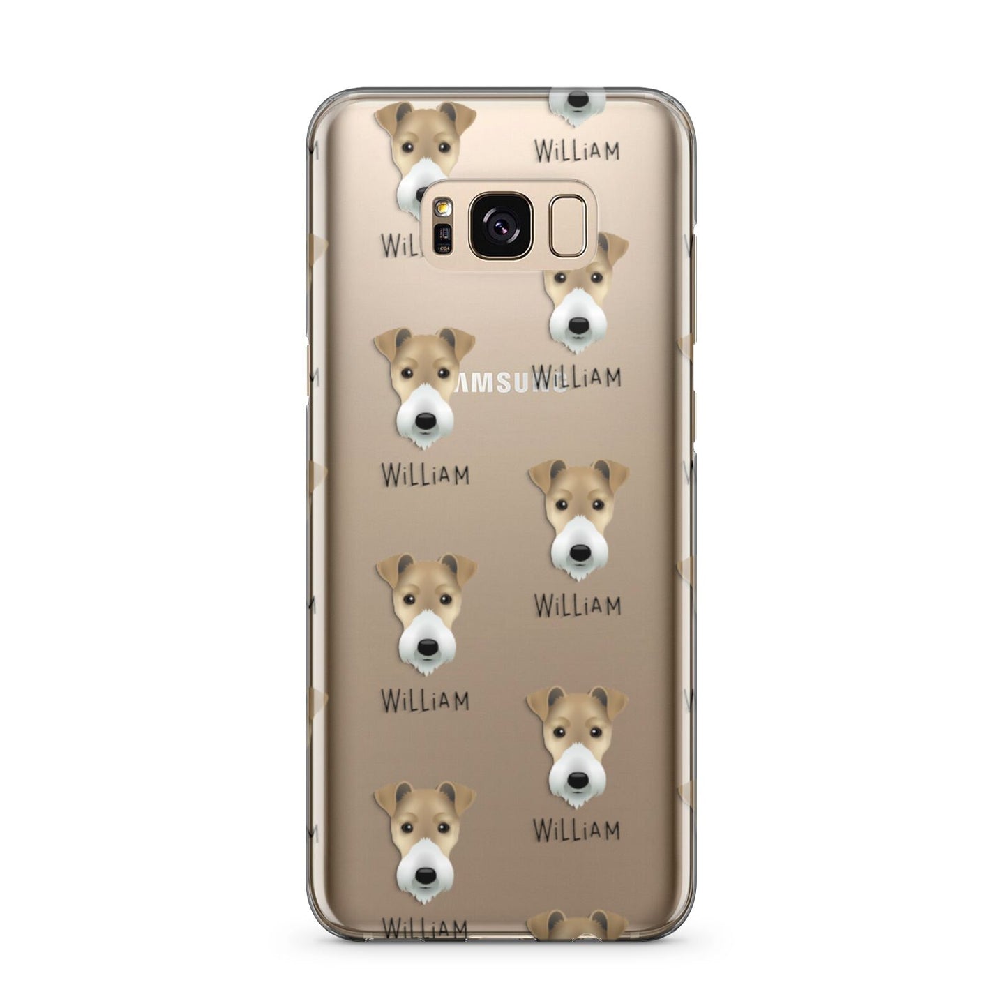 Fox Terrier Icon with Name Samsung Galaxy S8 Plus Case