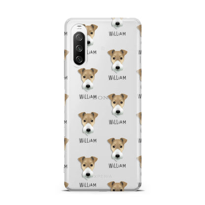 Fox Terrier Icon with Name Sony Xperia 10 III Case