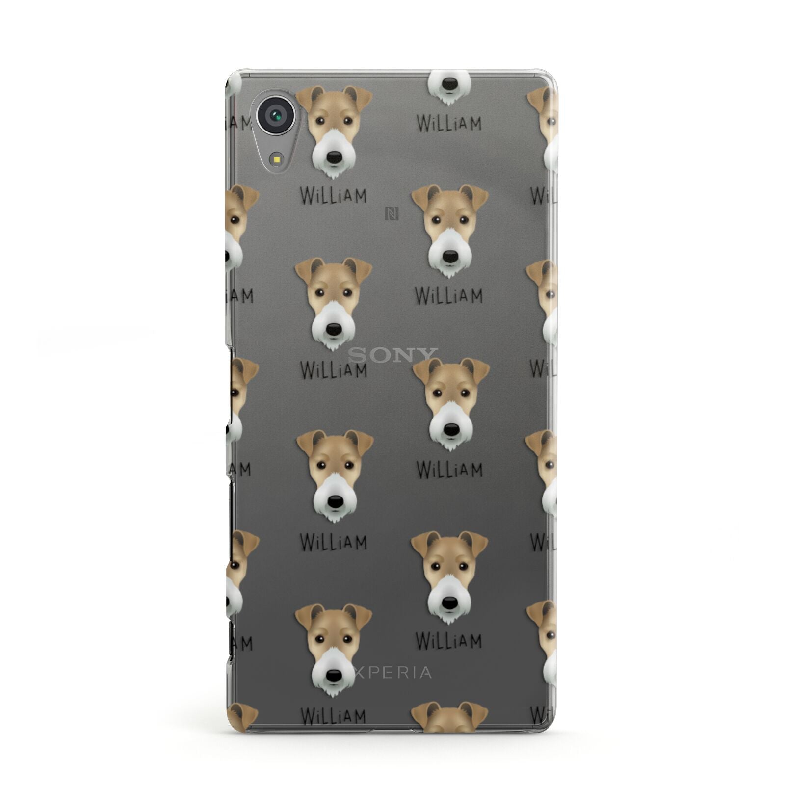 Fox Terrier Icon with Name Sony Xperia Case