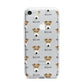 Fox Terrier Icon with Name iPhone 7 Bumper Case on Silver iPhone