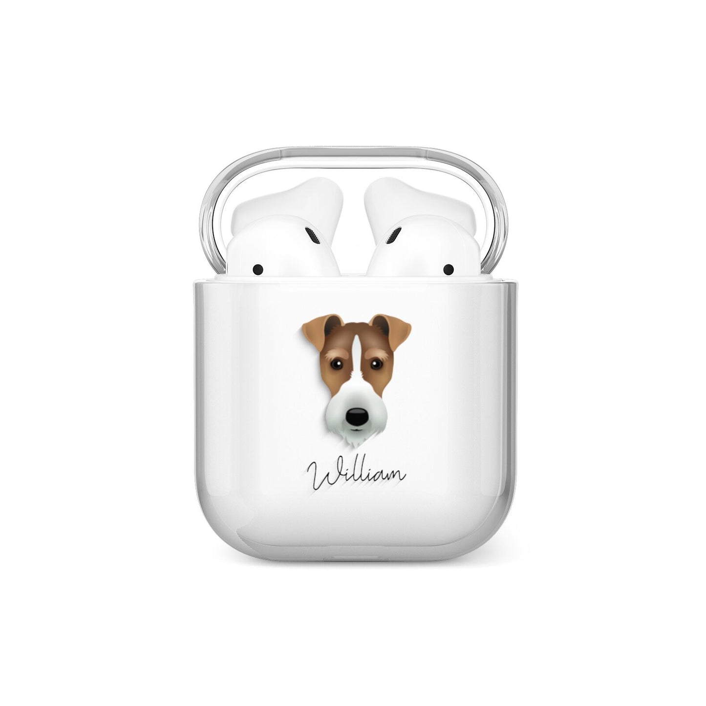 Fox Terrier Personalised AirPods Case