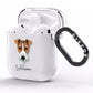 Fox Terrier Personalised AirPods Clear Case Side Image
