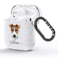 Fox Terrier Personalised AirPods Glitter Case Side Image