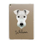 Fox Terrier Personalised Apple iPad Gold Case