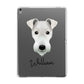 Fox Terrier Personalised Apple iPad Grey Case