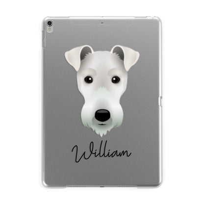 Fox Terrier Personalised Apple iPad Silver Case