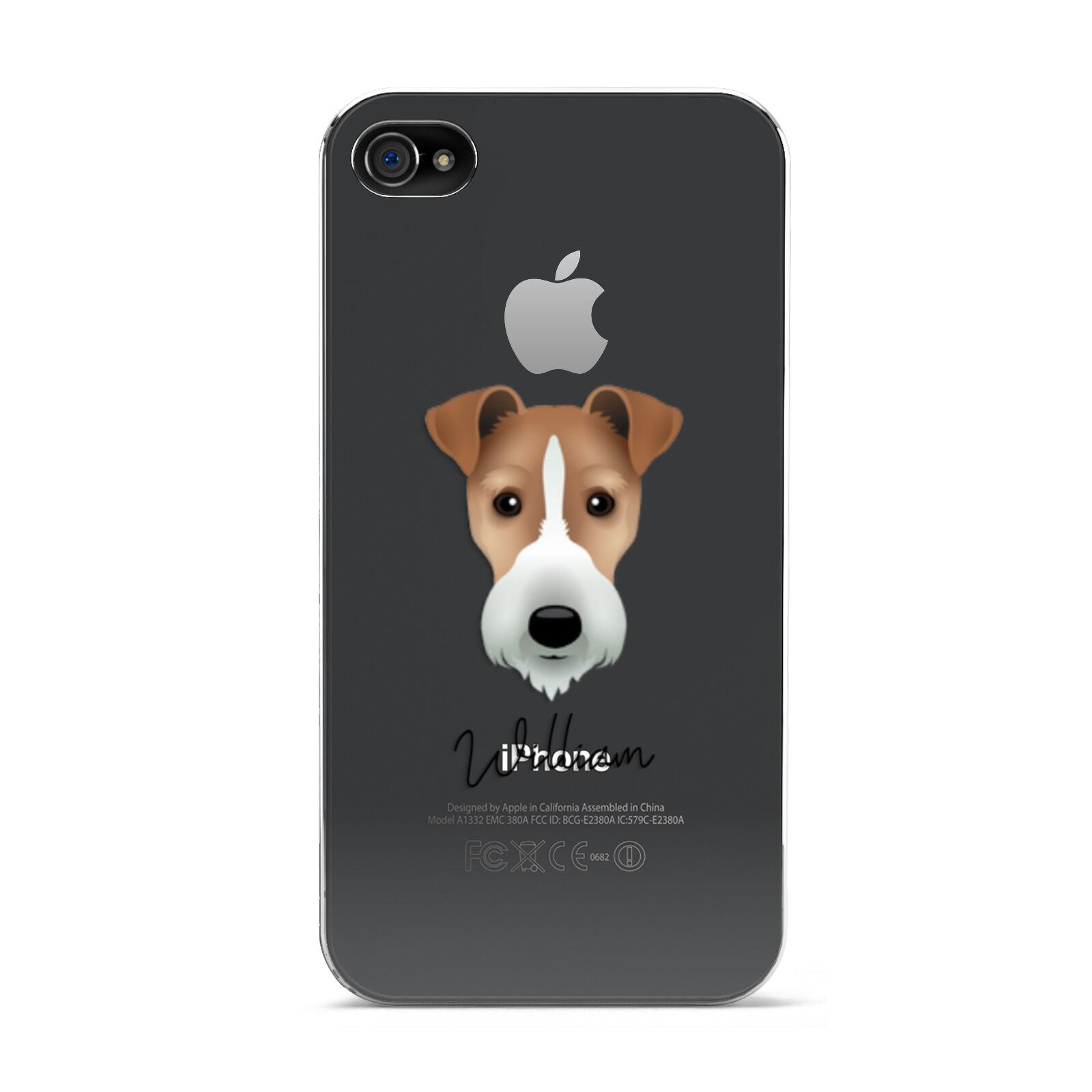 Fox Terrier Personalised Apple iPhone 4s Case