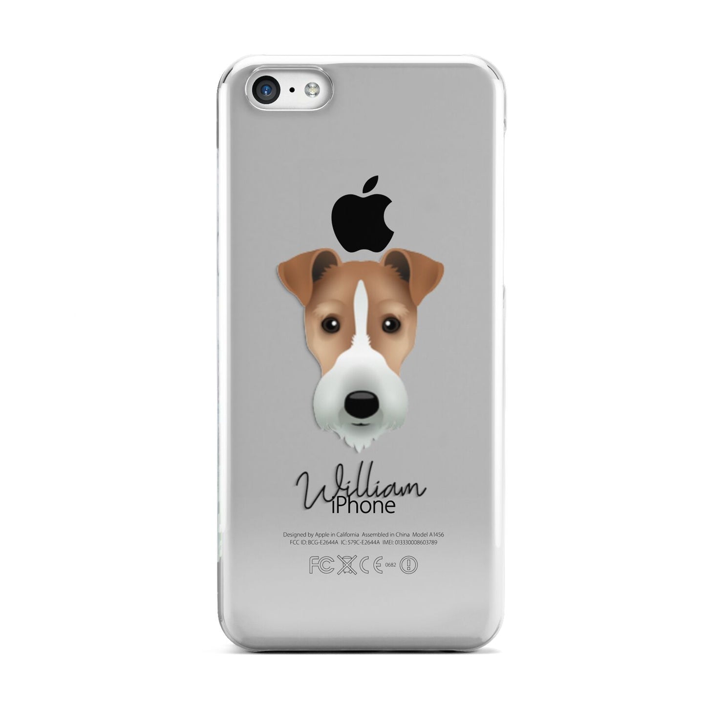 Fox Terrier Personalised Apple iPhone 5c Case