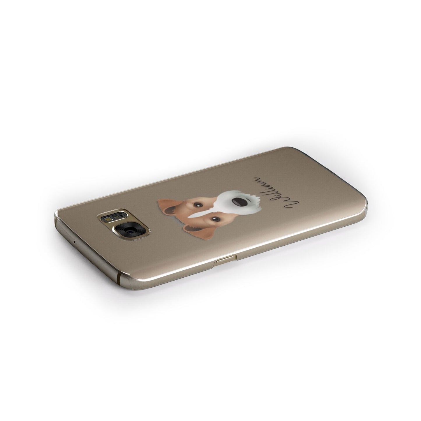 Fox Terrier Personalised Samsung Galaxy Case Side Close Up