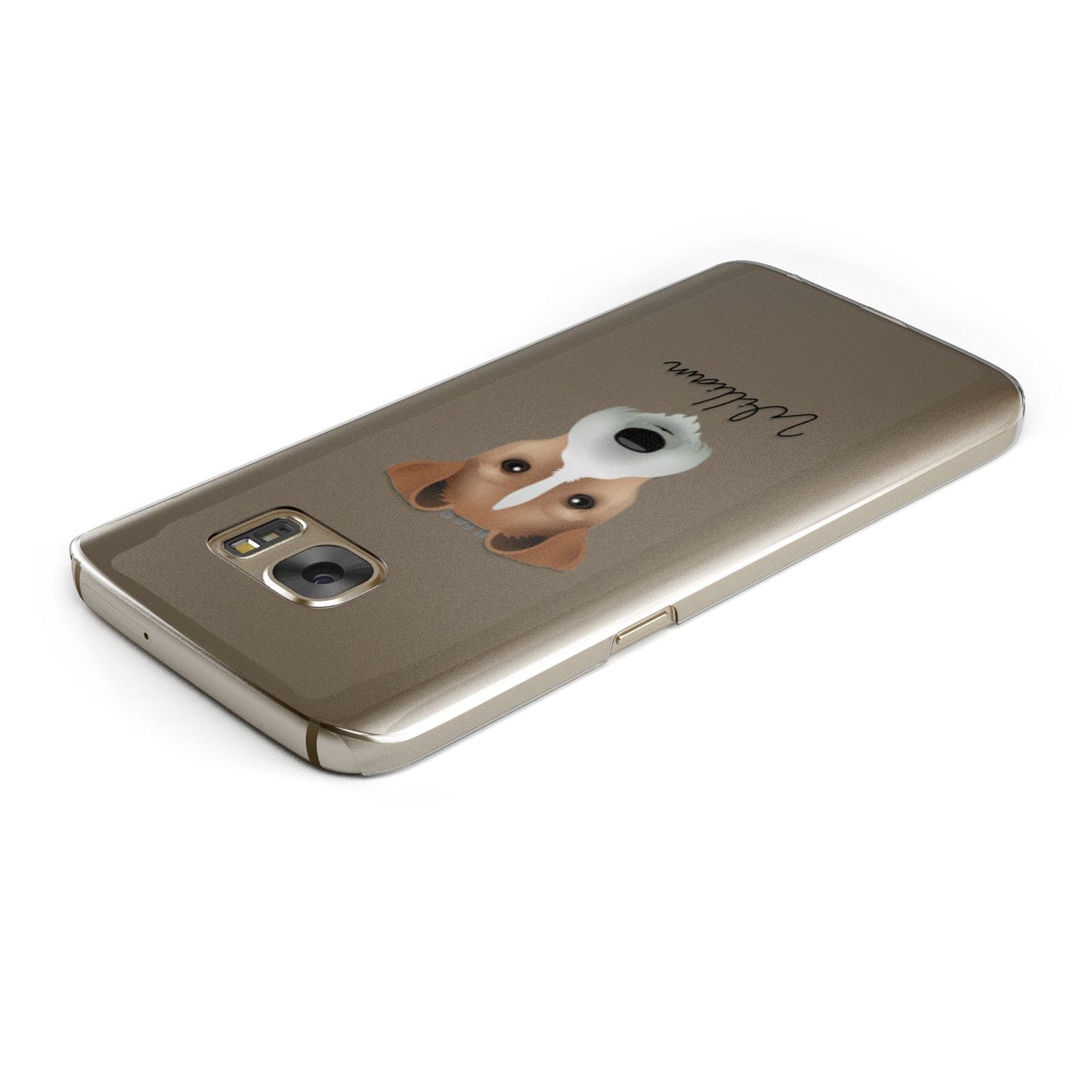 Fox Terrier Personalised Samsung Galaxy Case Top Cutout