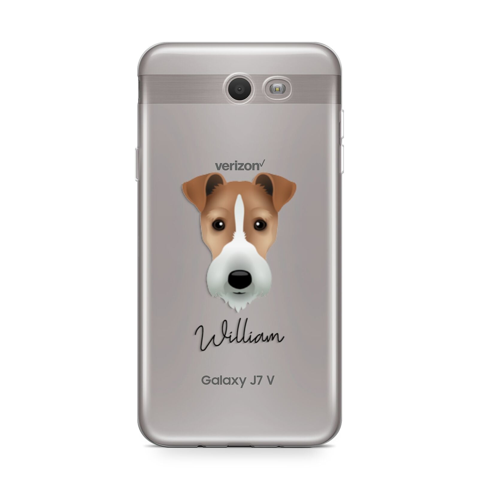 Fox Terrier Personalised Samsung Galaxy J7 2017 Case