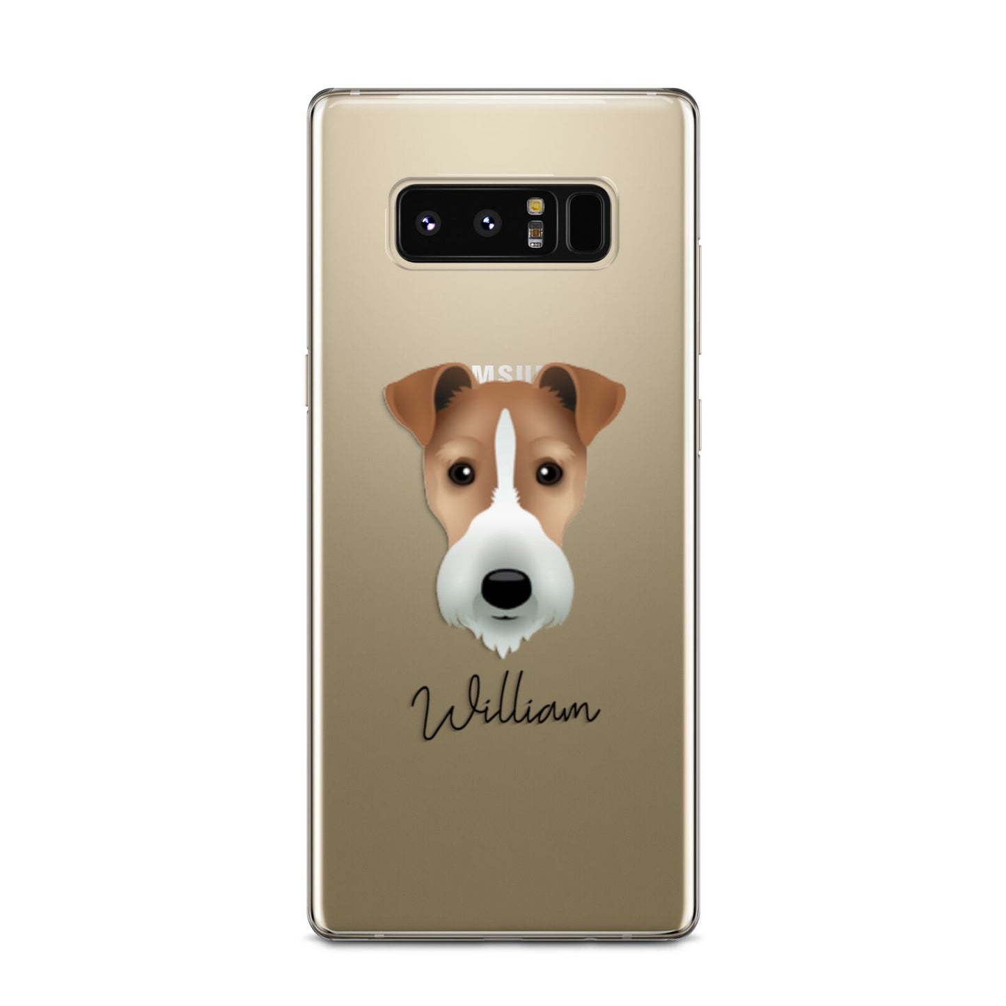 Fox Terrier Personalised Samsung Galaxy Note 8 Case