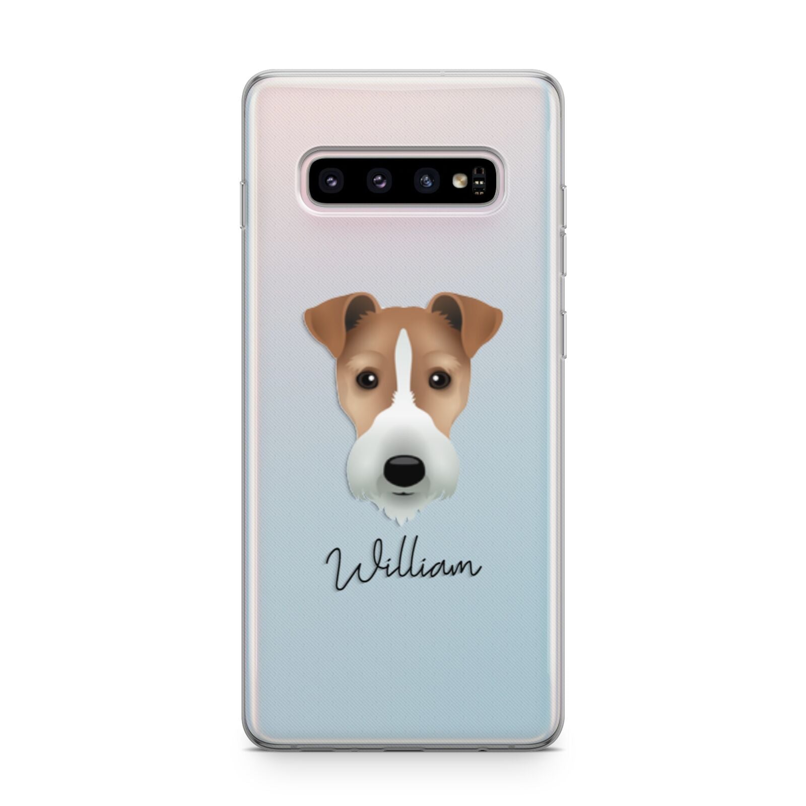 Fox Terrier Personalised Samsung Galaxy S10 Plus Case