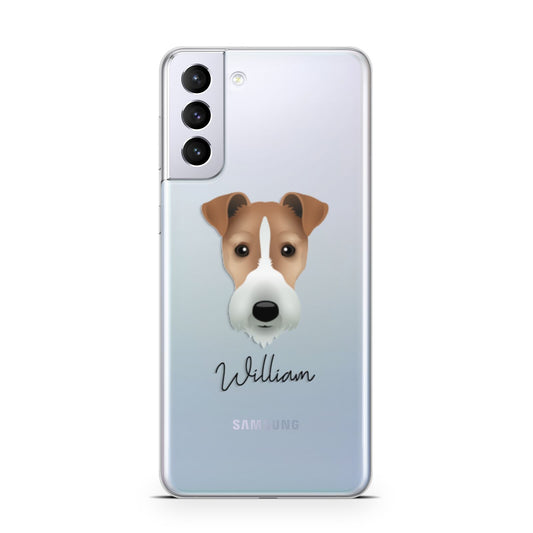 Fox Terrier Personalised Samsung S21 Plus Phone Case