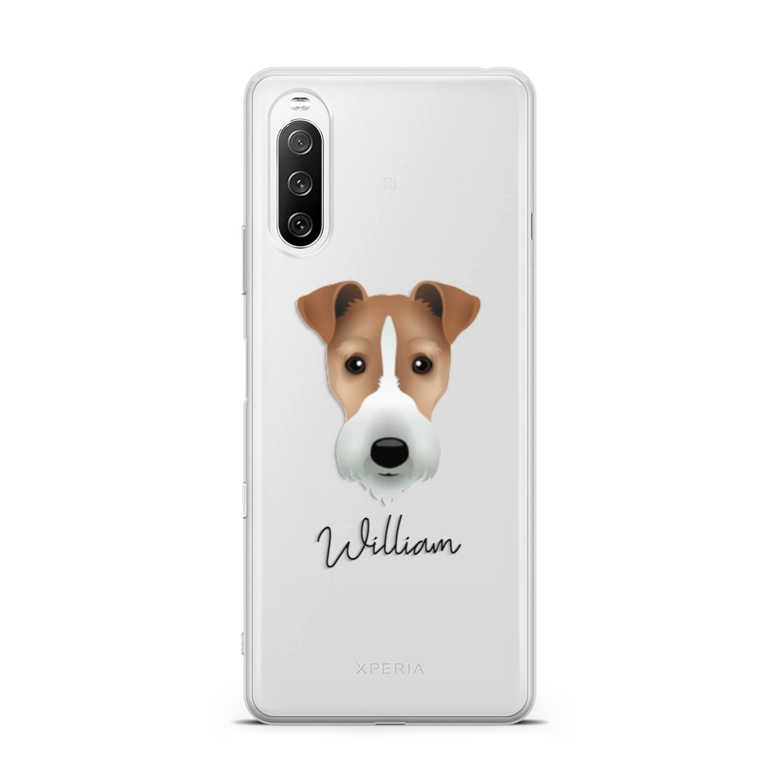 Fox Terrier Personalised Sony Xperia 10 III Case