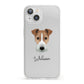 Fox Terrier Personalised iPhone 13 Clear Bumper Case