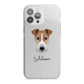 Fox Terrier Personalised iPhone 13 Pro Max TPU Impact Case with White Edges