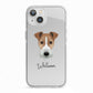 Fox Terrier Personalised iPhone 13 TPU Impact Case with White Edges