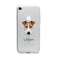 Fox Terrier Personalised iPhone 7 Bumper Case on Silver iPhone