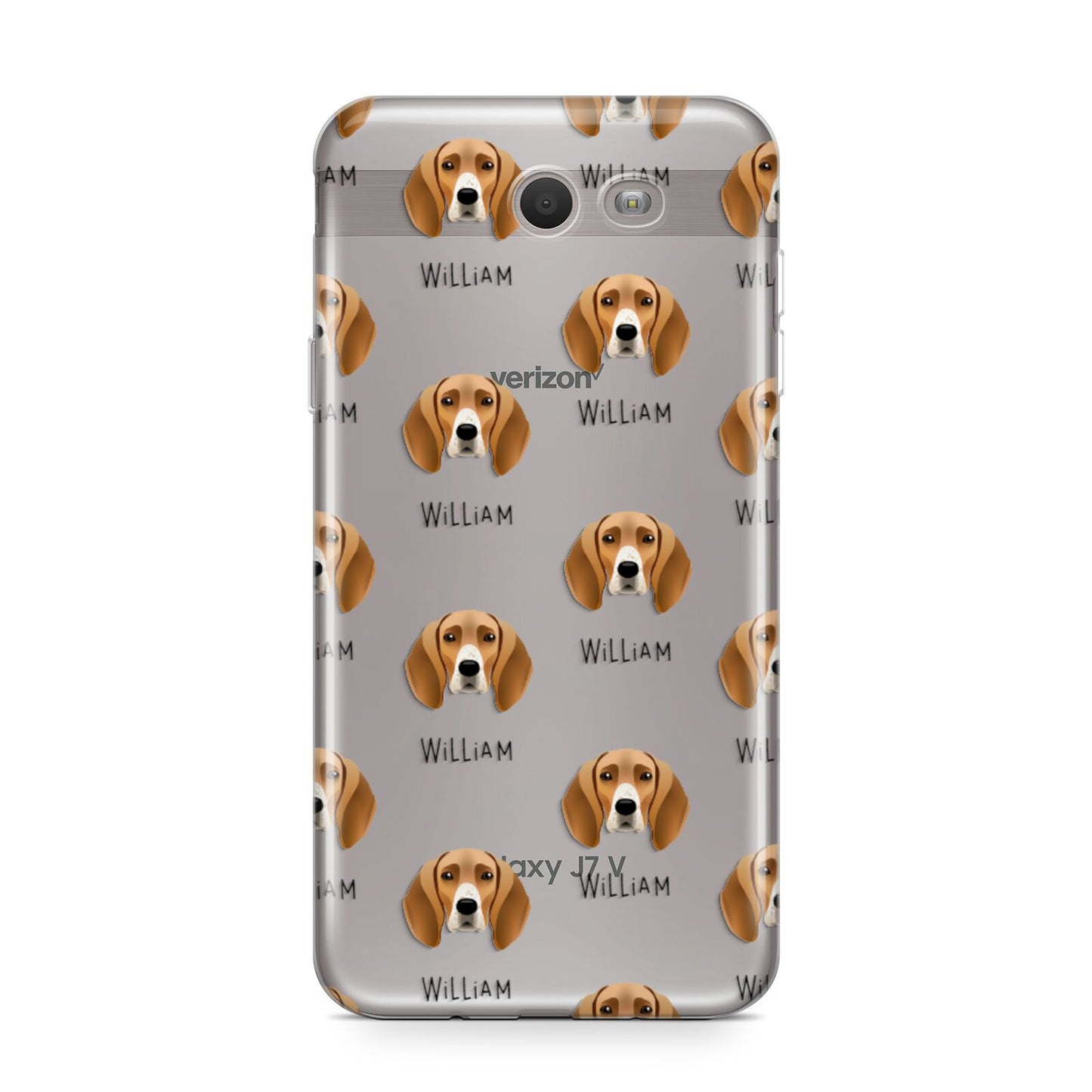 Foxhound Icon with Name Samsung Galaxy J7 2017 Case