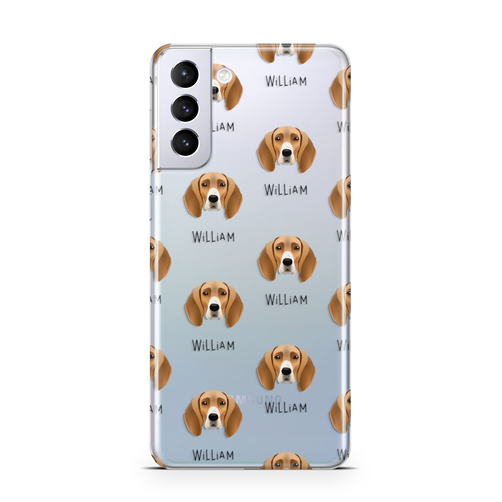 Foxhound Icon with Name Samsung S21 Plus Phone Case