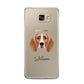 Foxhound Personalised Samsung Galaxy A5 2016 Case on gold phone