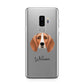 Foxhound Personalised Samsung Galaxy S9 Plus Case on Silver phone