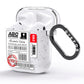Fragile Courier Labels with Name AirPods Glitter Case Side Image