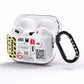 Fragile Courier Labels with Name AirPods Pro Clear Case Side Image