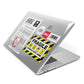 Fragile Courier Labels with Name Apple MacBook Case Side View