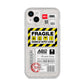Fragile Courier Labels with Name iPhone 14 Plus Glitter Tough Case Starlight