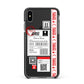 Fragile Delivery Labels with Name Apple iPhone Xs Max Impact Case Black Edge on Black Phone