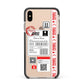 Fragile Delivery Labels with Name Apple iPhone Xs Max Impact Case Black Edge on Gold Phone