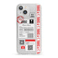 Fragile Delivery Labels with Name iPhone 13 Clear Bumper Case