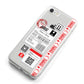 Fragile Delivery Labels with Name iPhone 8 Bumper Case on Silver iPhone Alternative Image