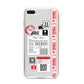 Fragile Delivery Labels with Name iPhone 8 Plus Bumper Case on Silver iPhone